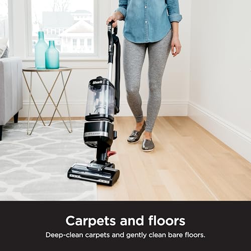 Shark NV151 Navigator Swivel Pro Complete Upright Vacuum with HEPA Filtration, Swivel Steering, Pet Power Brush, Crevice Tool & Upholstery Tool, for Pet Hair & Multi-Surface Cleaning, Navy