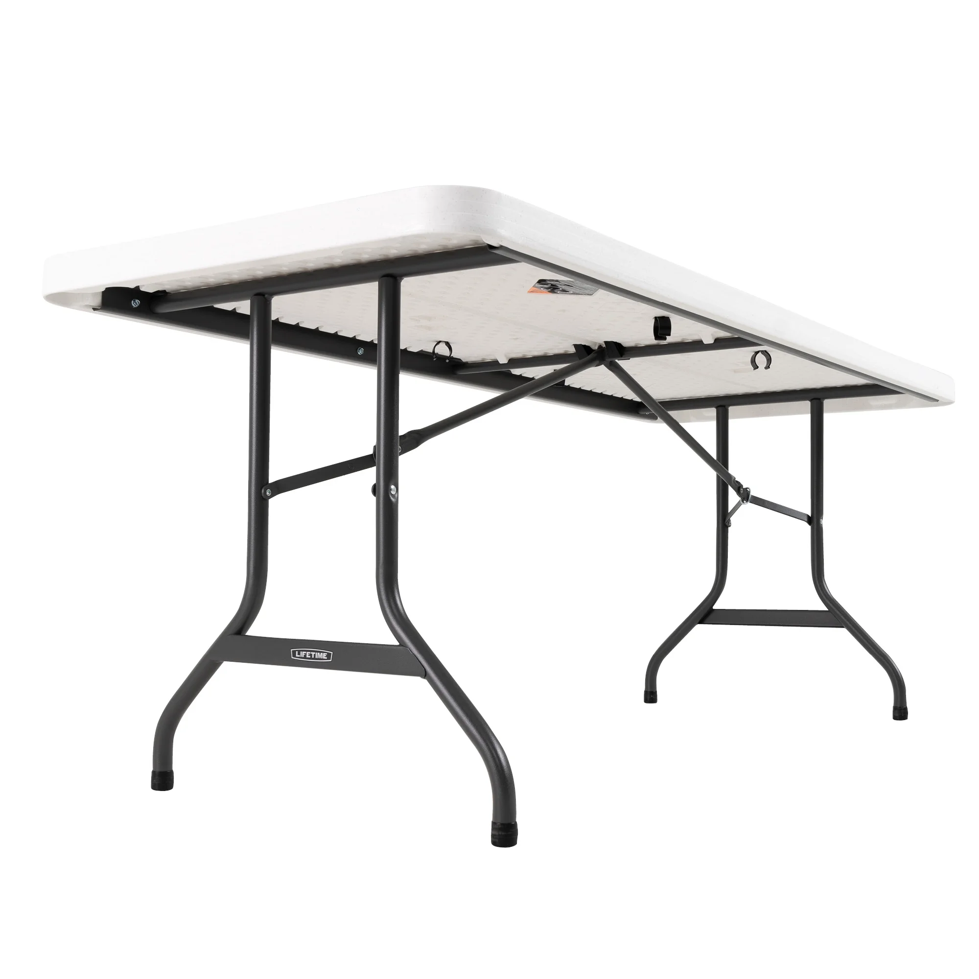 Lifetime 6 ft. Rectangle Folding Table, Indoor/Outdoor Commercial Grade, White Set of 4 (42901)