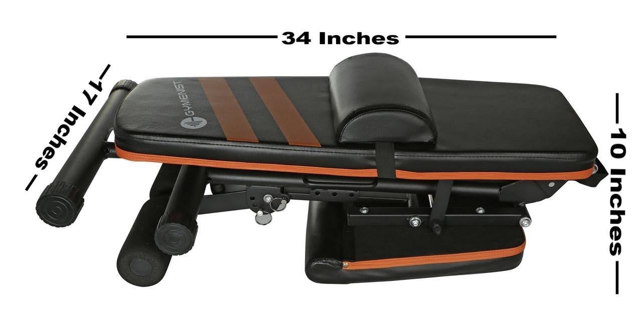 Gymenist Exercise Bench Foldable and Easy to Carry No Assembly Needed