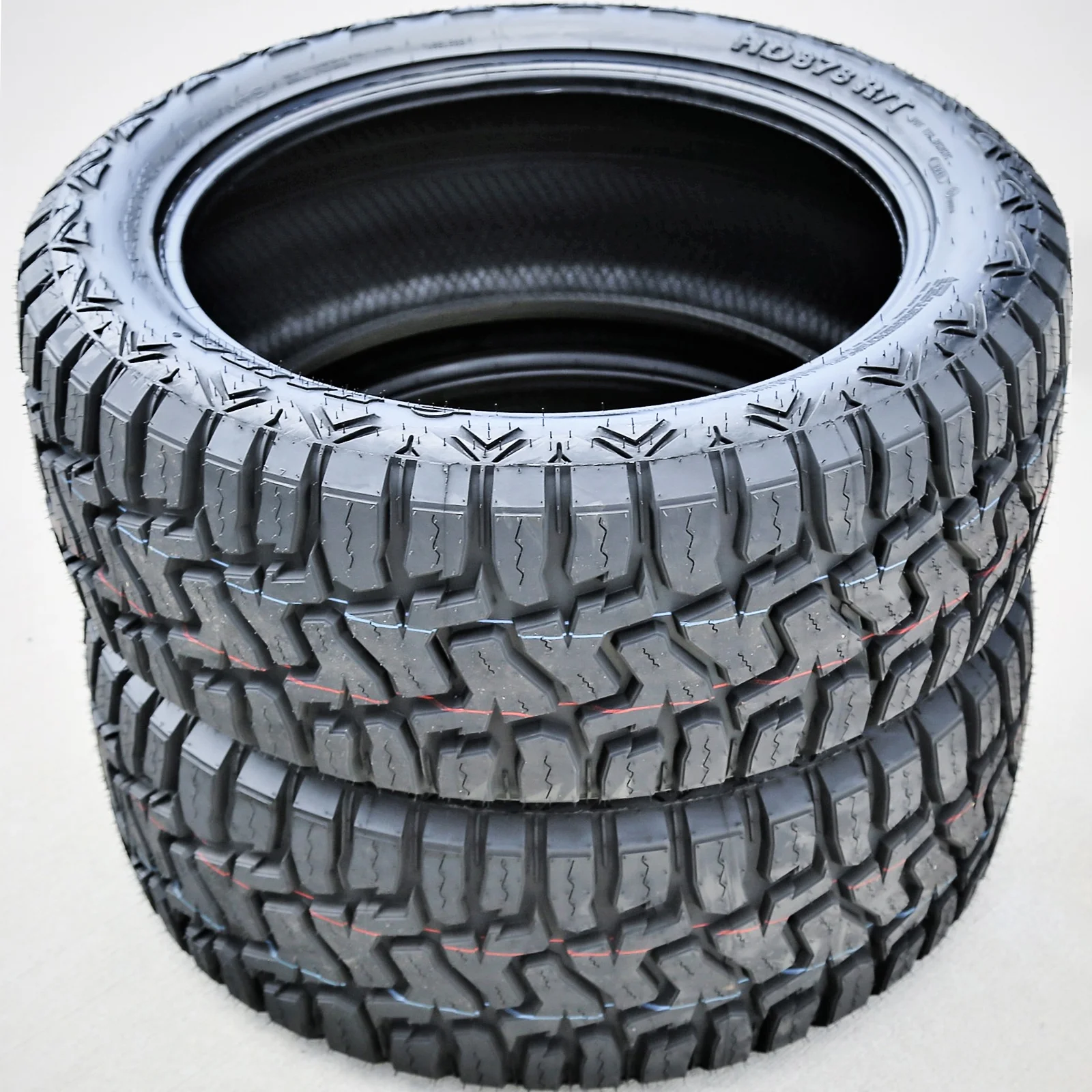 Set of 4 (FOUR) Haida HD878 R/T LT 35X12.50R22 Load E (10 Ply) RT Rugged Terrain Tires
