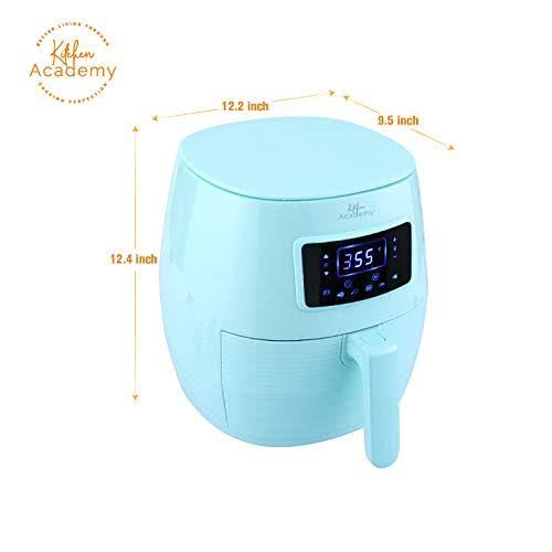 Kitchen Academy Air Fryer (50 Recipes) 5.8 qt Electric Hot Air Fryers XL Oven Oilless Cooker
