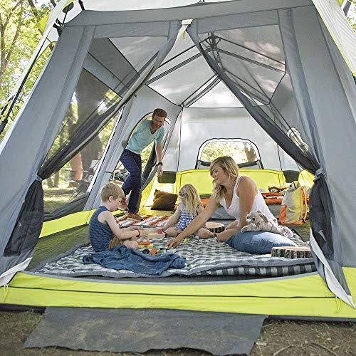 Core Equipment 18& x 10& 12-Person 2-Room Instant Cabin Tent