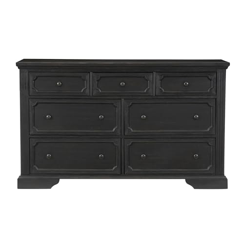 Dressing Table, Black Dressing Table, Dressing Table with 7 Drawers