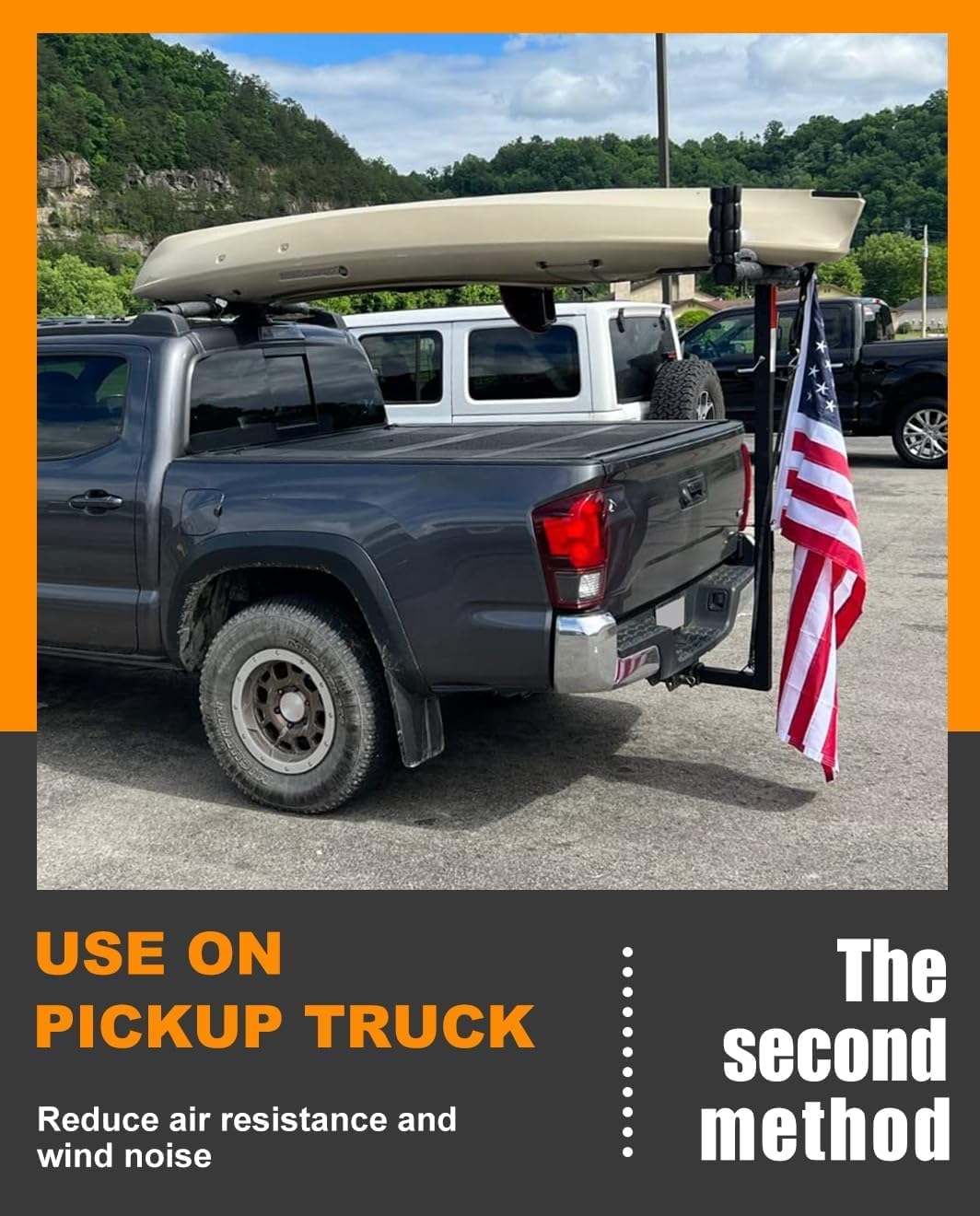 Upgraded Kayak Rack for RV Truck SUP Vertical Kayak Rack