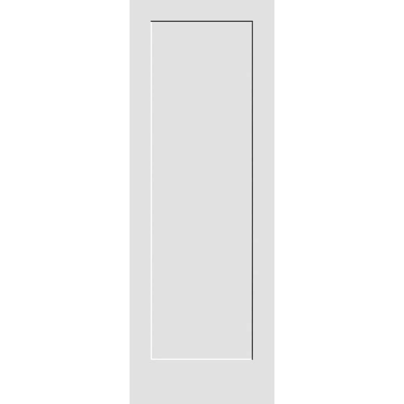 Trimlite 2270Pri8401 26x22 x 84x22 Primed 1-Panel Interior Shaker Slab Doo