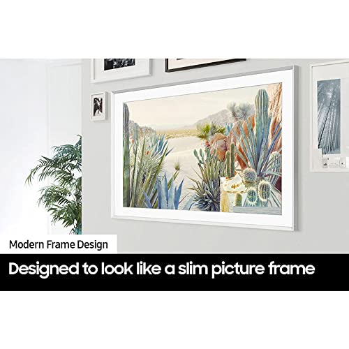 Samsung The Frame QLED 4K UHD Quantum HDR Smart TV 2022 Bundle with Premium 4 YR CPS Enhanced Protection Pack