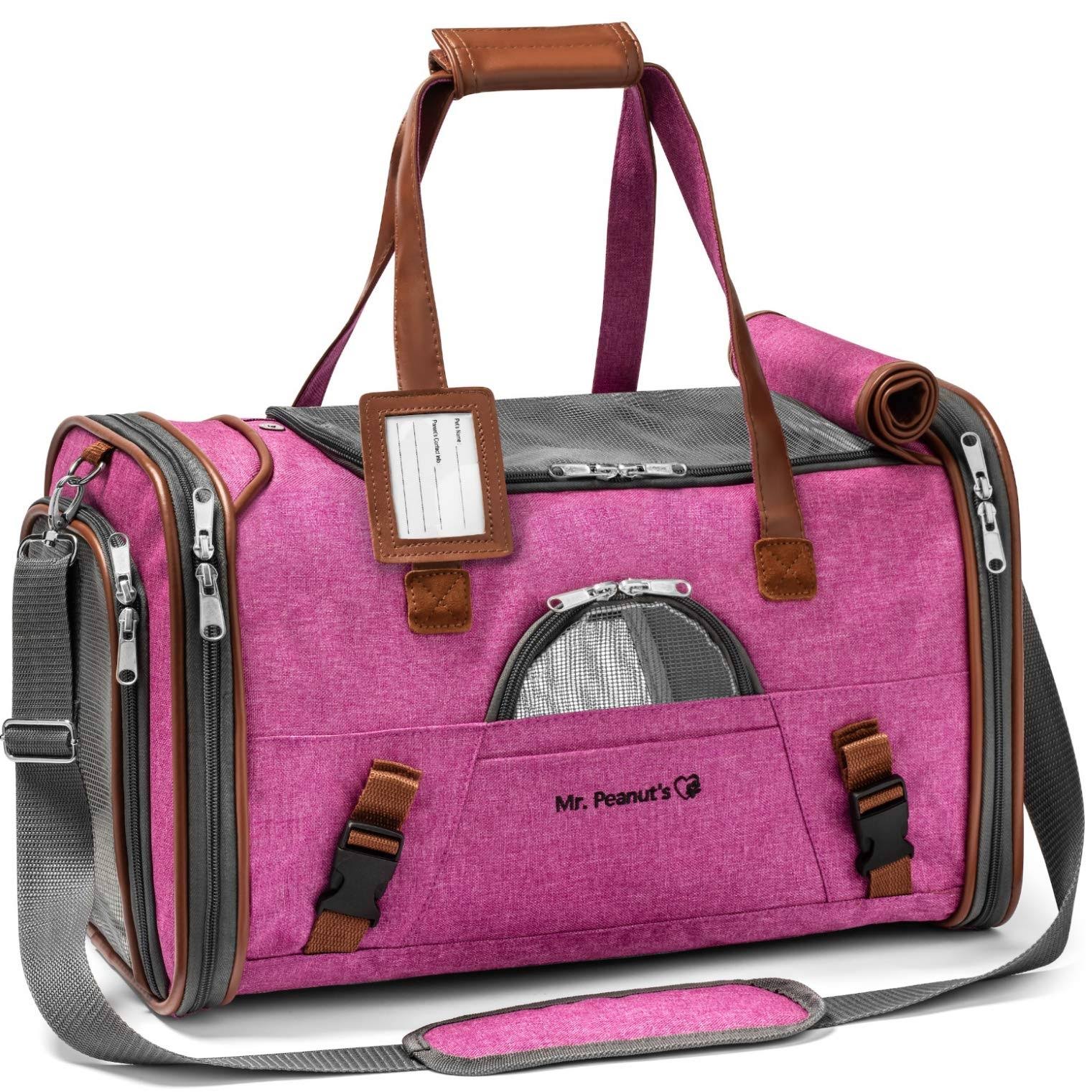 Mr. Peanut&s Gold Series Airline Approved Tote - Low Profile, Soft Sided Premium Pet Carrier