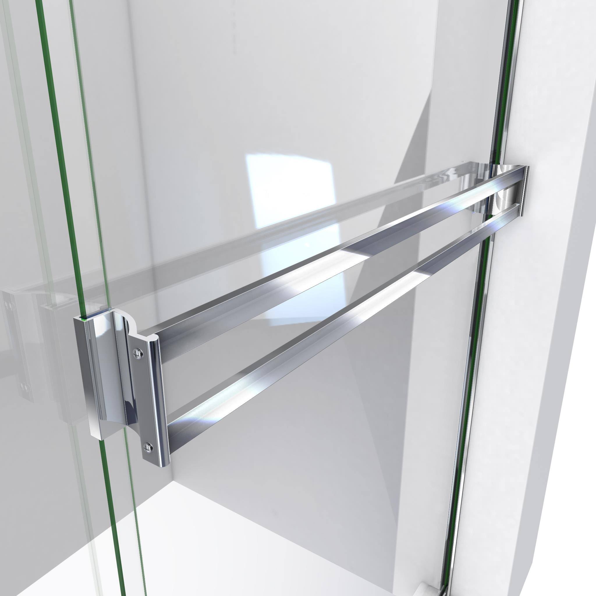 Arizona Shower Door Traditional 52-in to 56-in Frameless Oil-Rubbed Bronze Sliding Shower Door