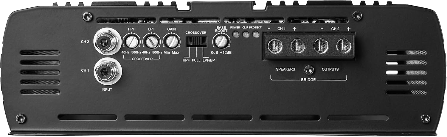 NVX XAD41 1200W RMS 1-OHM Stable Full Bridge Class D High Power Competition Full Range Bridgeable 4-Channel Car Audio MOSFET Amplifier