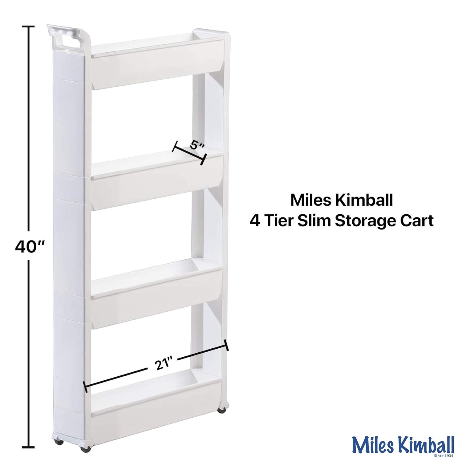 Slim Storage Cart 5 Tier