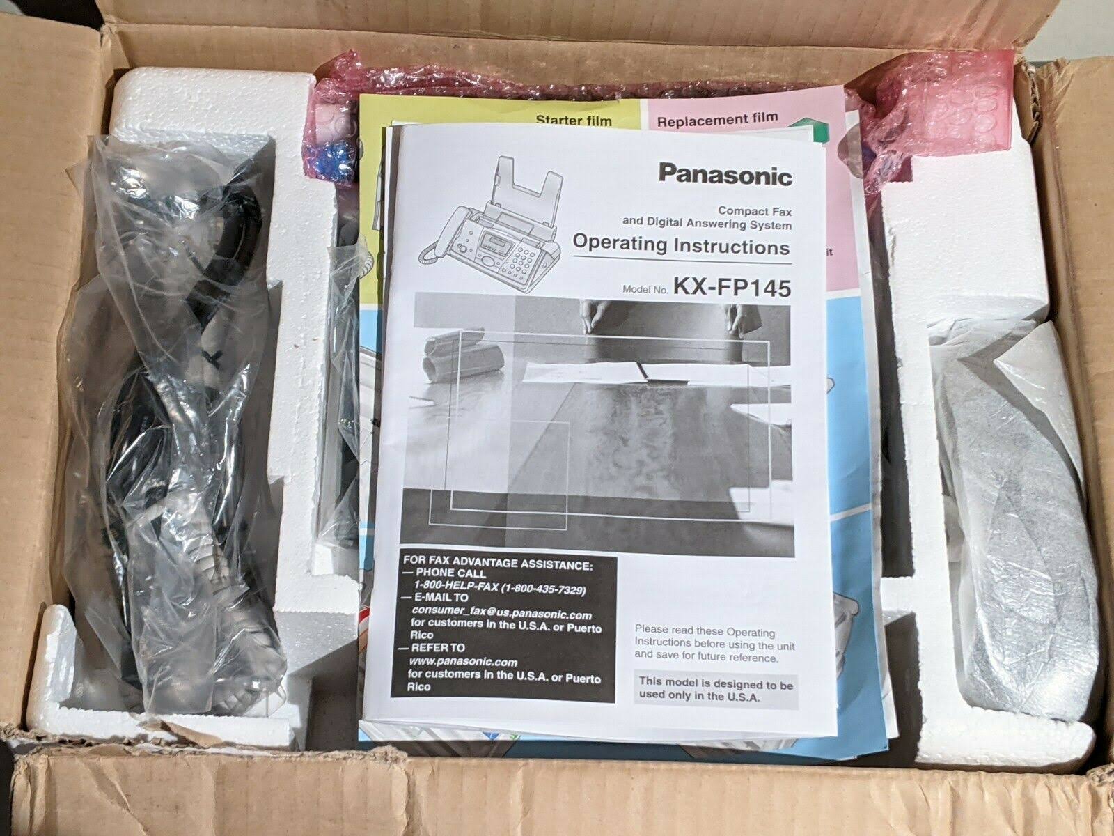 Panasonic KX-FP145 Slim-Design Fax Machine with Answering System