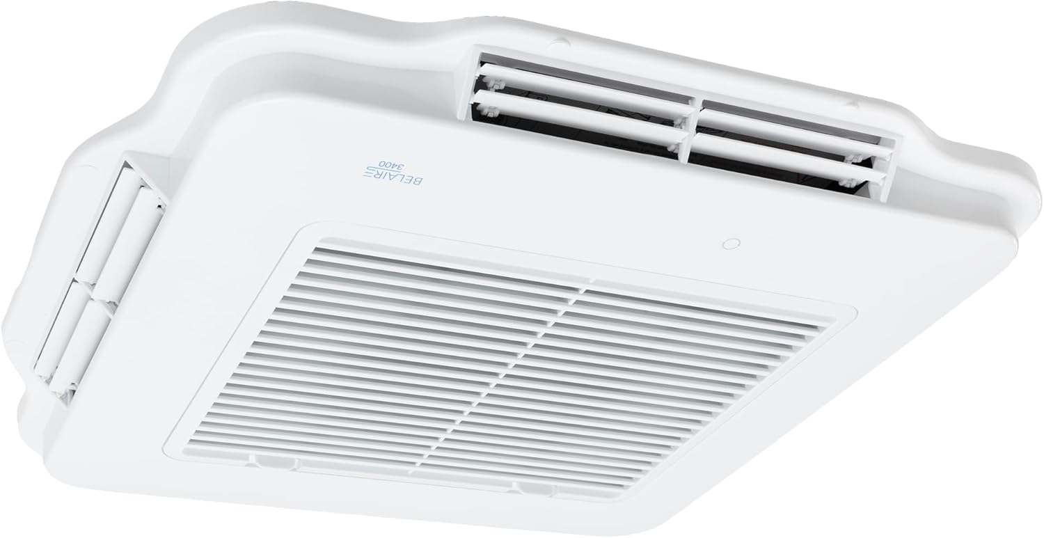 RecPro RV Air Conditioner Low Profile 13.5K Non-Ducted | Quiet AC | 110-120V | Heater and Cooling | Easy Install | For Camper, Travel Trailer, Fifth Wheel, Food Trucks, Motor Home (White)