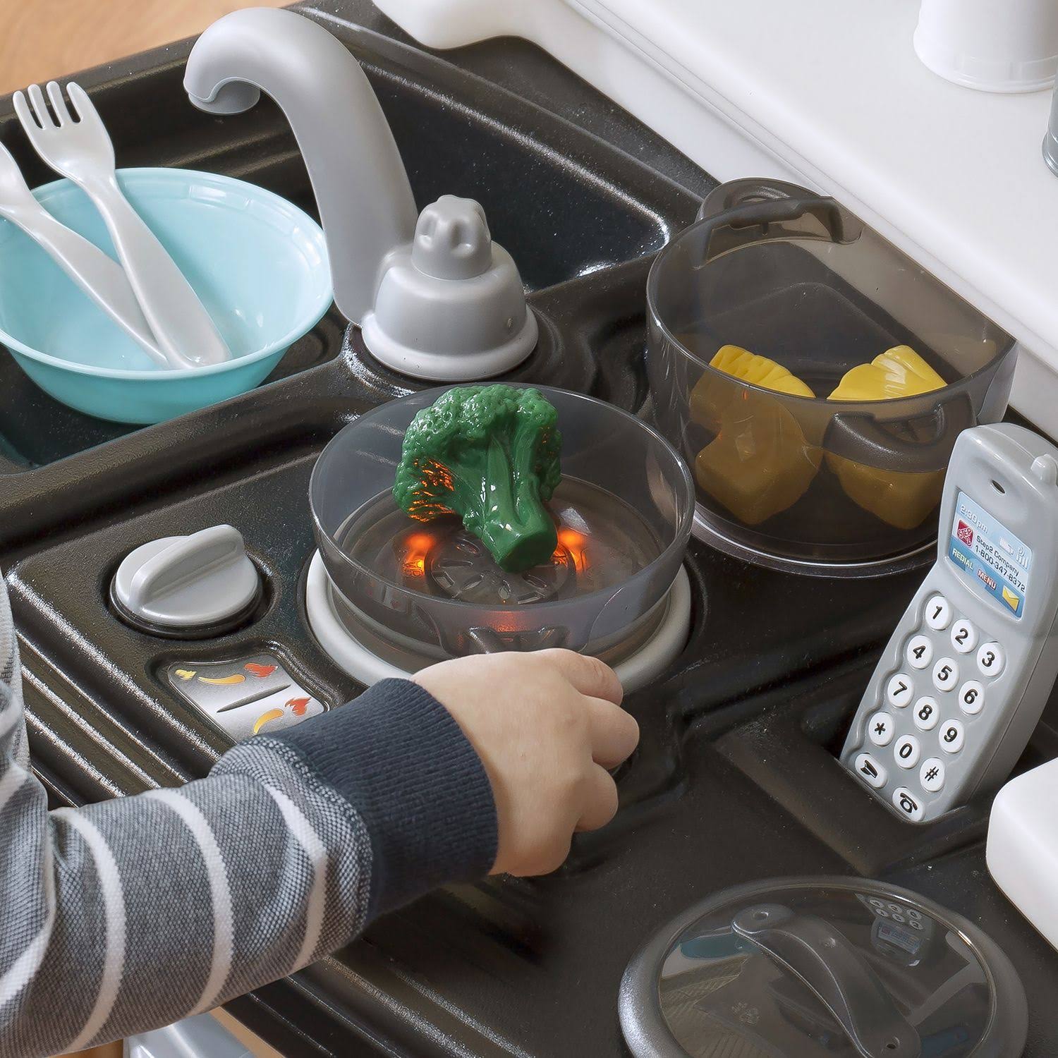 Step2 Lifestyle Custom Kitchen Playset for Kids - Durable Cooking