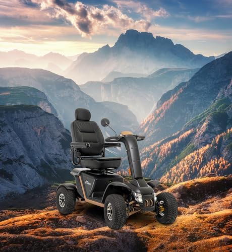 Pride Baja Wrangler 2, Outdoor Mobility Scooter, with 5-Year Extended Warr (True Blue, 22 x 20 x 22 Seat)