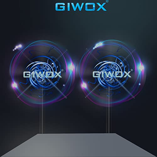 3D Hologram Fan Display, Holographic LED Fan w/768 Pcs LED Beads, 1080P High Brightness LED Light Naked Eye Hologram Fan Suitable for Synchronization, for Shop Trade Show 25.6"