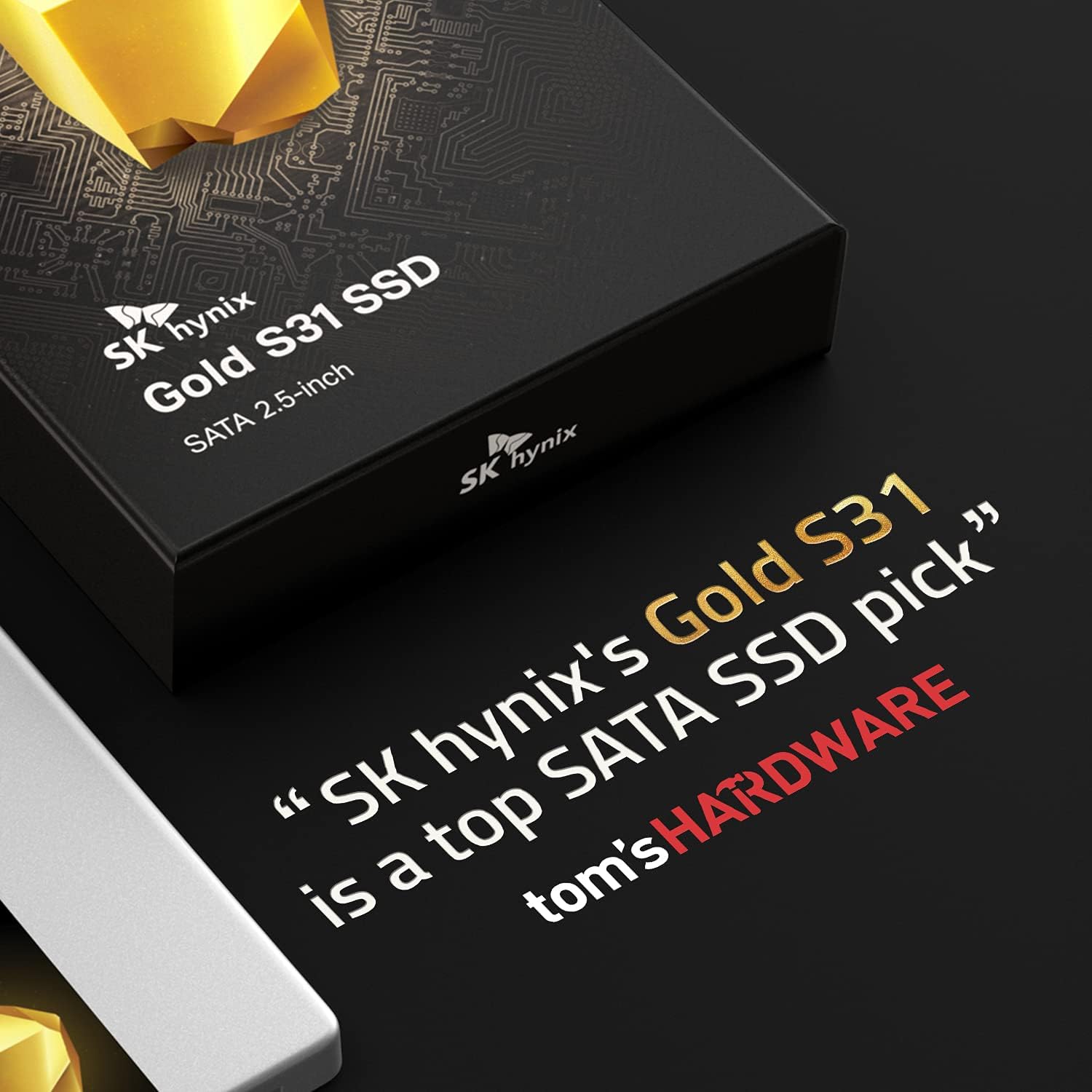 SK hynix Gold S31 1TB SATA Gen3 2.5 inch Internal SSD | SSD 1TB | Up to 560MB/S | Solid State Drive | Compact 2.5" SSD Form Factor SK hynix SSD | Internal Solid State Drive | SATA SSD