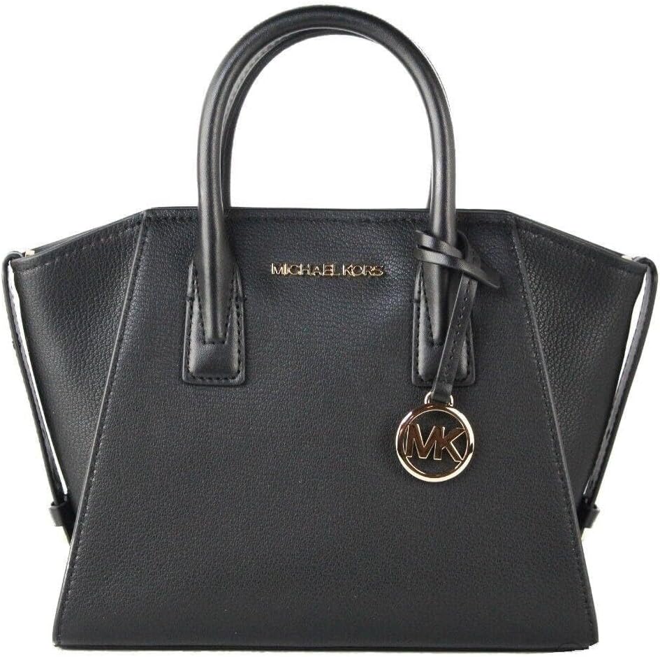 Michael Michael Kors Avril Small Logo Top-Zip Satchel - Black