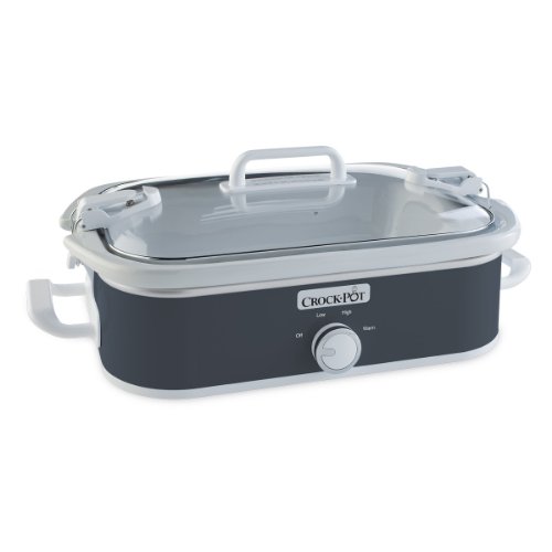 Crock-Pot Small 3.5 Quart Casserole Manual Slow Cooker and 7 Quart Oval Manual Slow Cooker