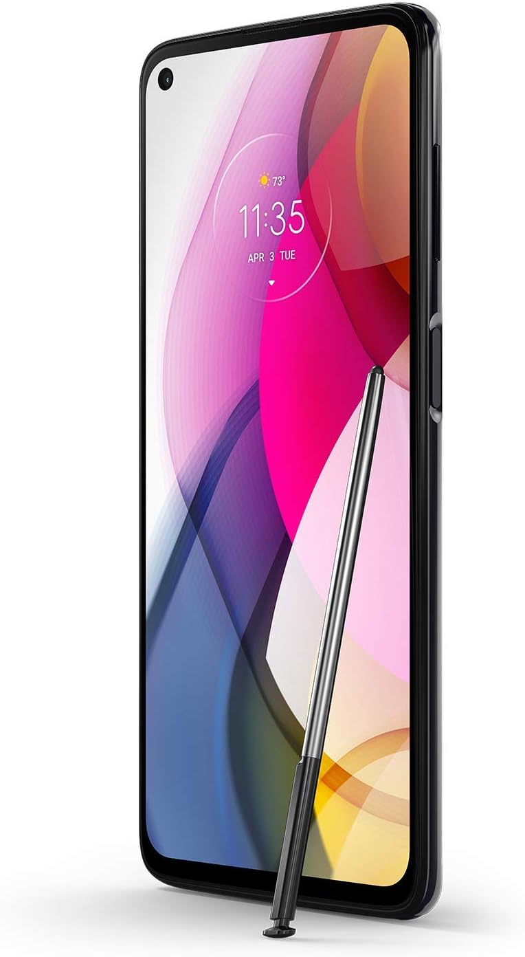Motorola Moto G Stylus Smartphone, 128GB Storage, Unlocked Cellular - Black (Renewed)