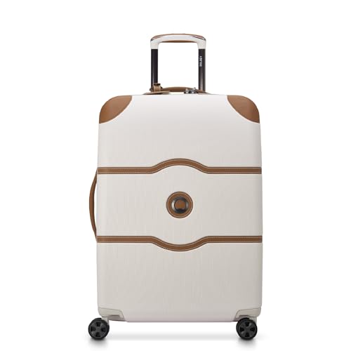 DELSEY PARIS Chatelet Air 2.0 Hardside Luggage with Spinner Wheels, Angora, Checked-Large 28 Inch