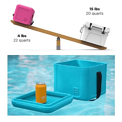 FOAM Portable Cooler, 30 Can Small Cooler, Ice Chest, Boat Cooler, Ice Cooler, Soft Cooler Bag, Beach Cooler, Travel Cooler for Car, Hybrid Soft Side Hard Shell, Soft Side Coolers