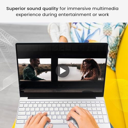 thunderb E156S 15.6" Laptop - Intel Quad-Core, 12GB RAM, 1TB SSD, Windows 11 Pro, Fingerprint, Backlit Keyboard, HDMI, Bluetooth, USB 3.0, HD Webcam, Superior Sound