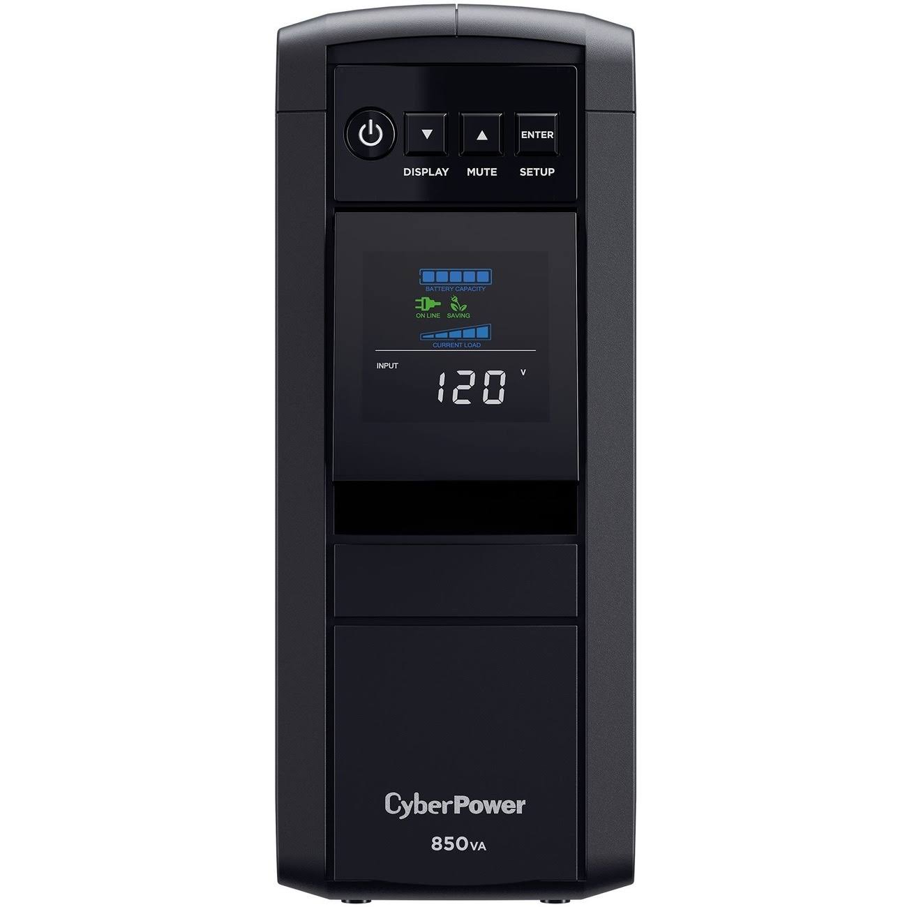 CyberPower CP850PFCLCD PFC 10-Outlets Sinewave UPS 850VA, 510 Watt