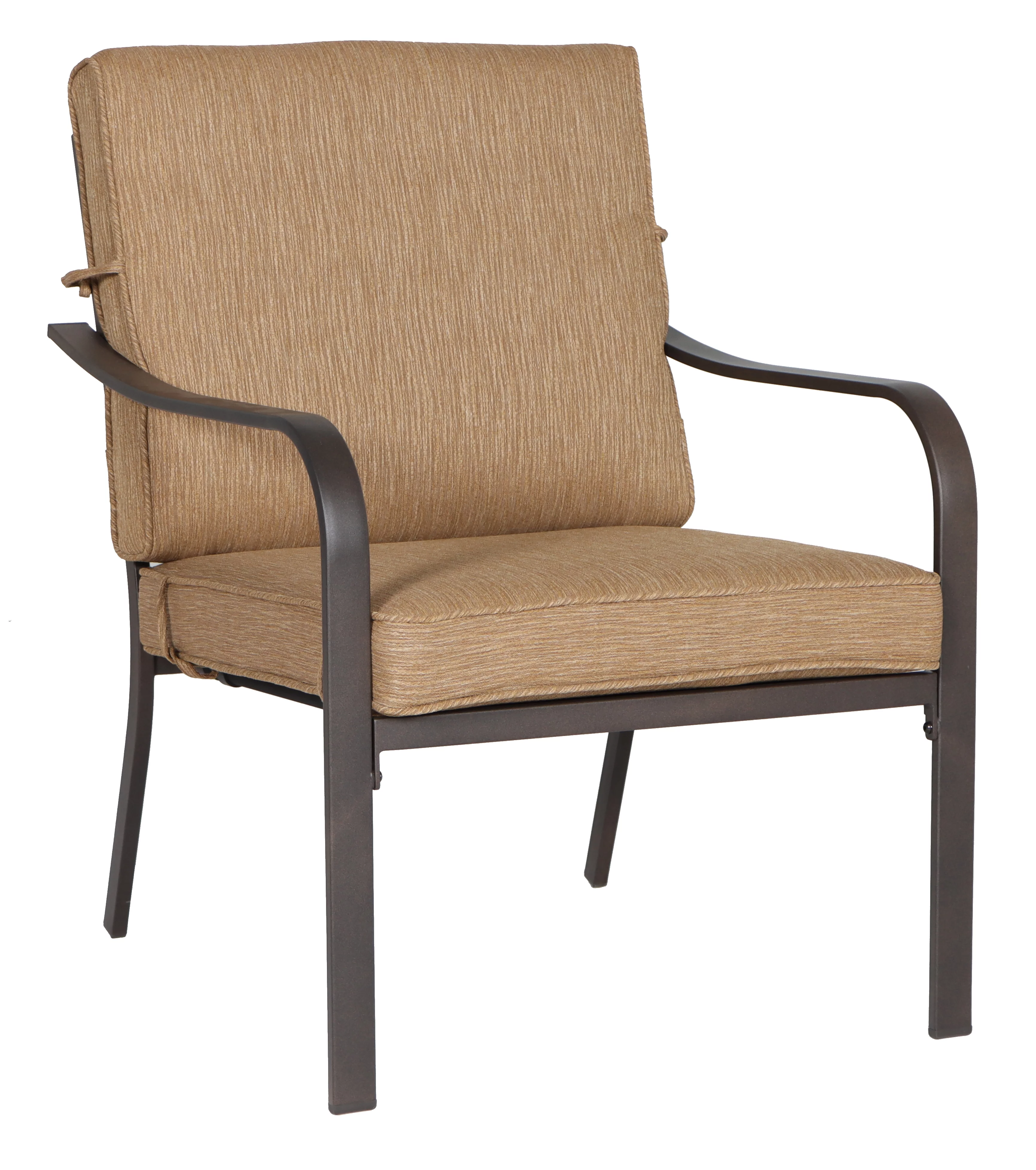 Mainstays Stanton 4-Piece Steel Outdoor Patio Conversation Set, Red