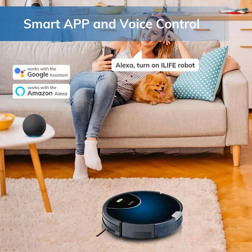 ILIFE V80 Max Robot Vacuum Cleaner for Pet Hair with APP Control (Renewed)