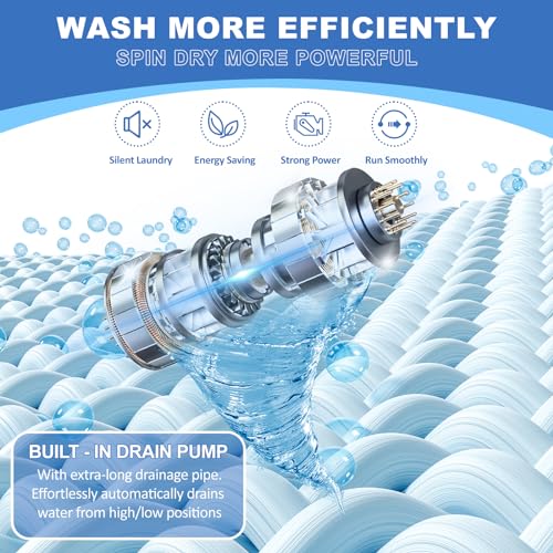 Erivess Portable Full Automatic Washing Machine with Drying