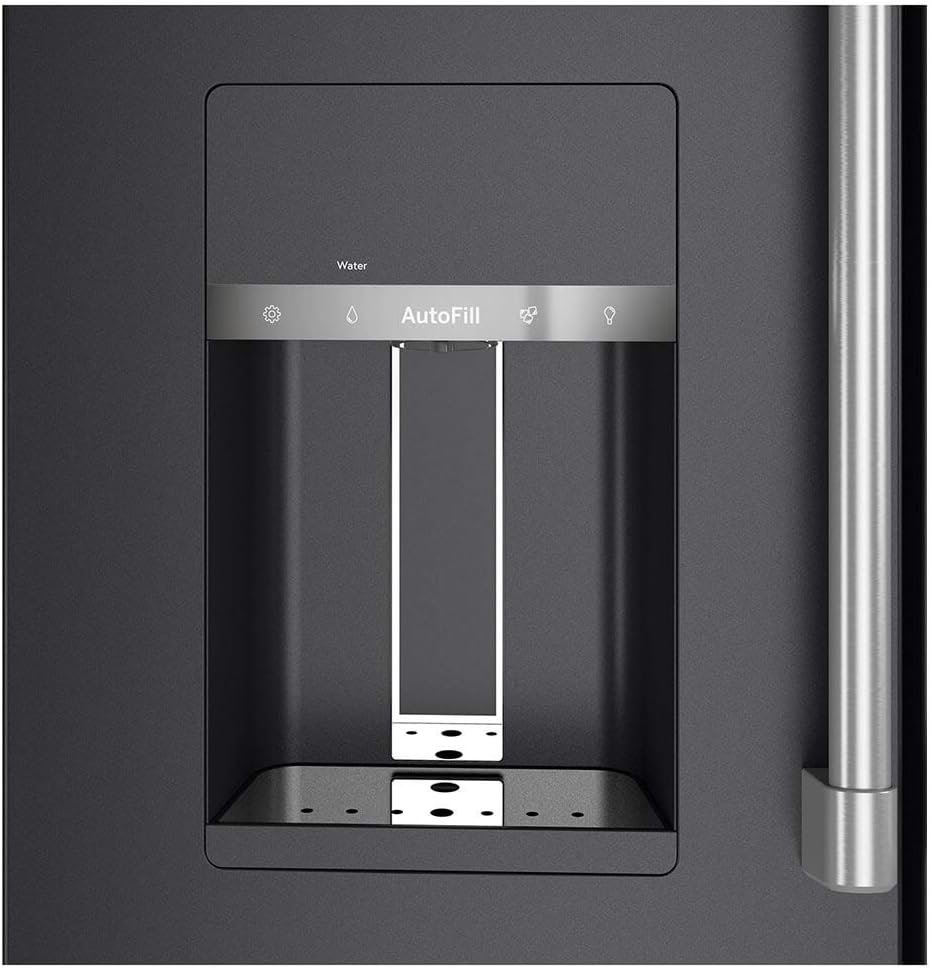 Cafe CVE28DP3ND1 27.8 cu. ft. Smart 4-Door French Door Refrigerator in Matte Black, Fingerprint Resistant and ENERGY STAR