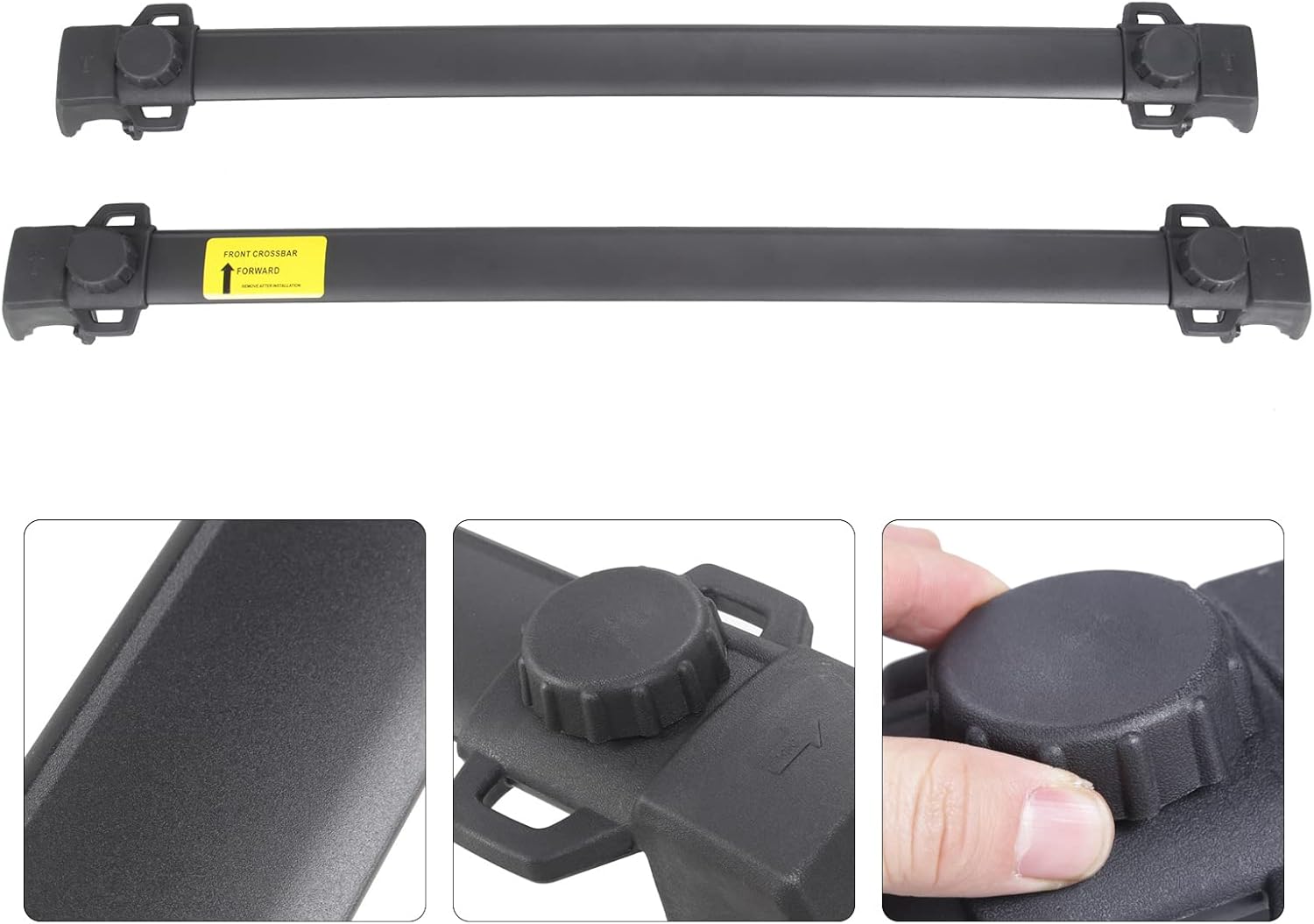 TBVECHI Roof Rack, Black Roof Rack Cross Bar Rail Compatible Fit for 2017 2018 2019 2020 Jeep Compass