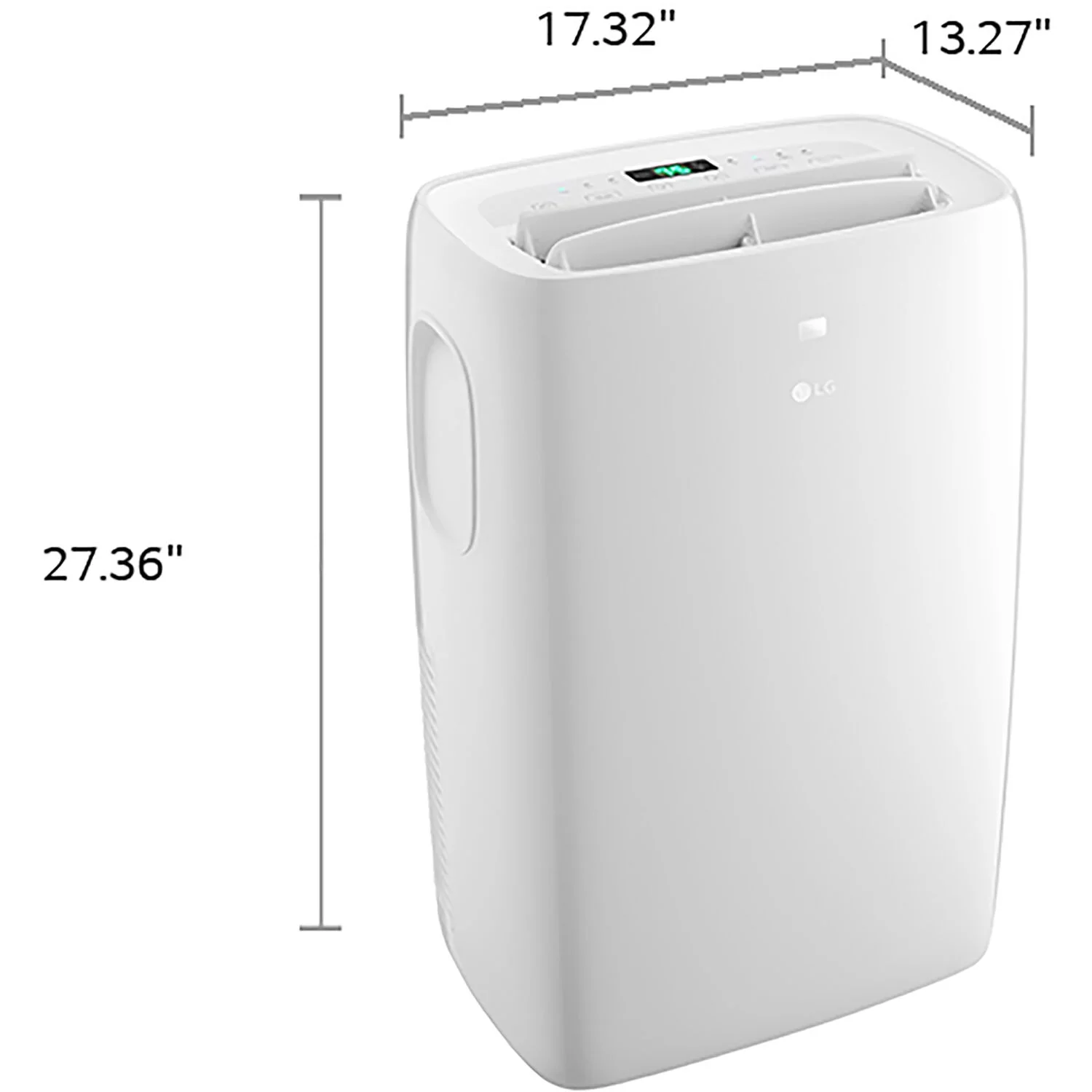 LG 6,000 BTU (DOE) / 8,000 BTU (ASHRAE) Portable Air Conditioner, Cools 250 sq ft (10' x 25')