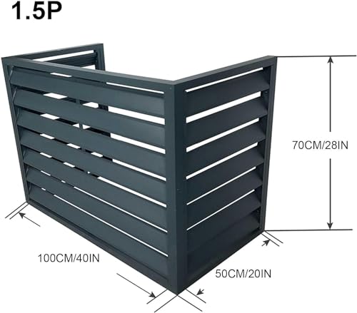 mini split air conditioner covers,Mini Split Air Conditioner Cover for Outside Units,Shelf Plant Stand,Outdoor AC Unit Cover,Noise Reduction,suitable for outdoor(Gray,100*50*70cm/40*20*28in)