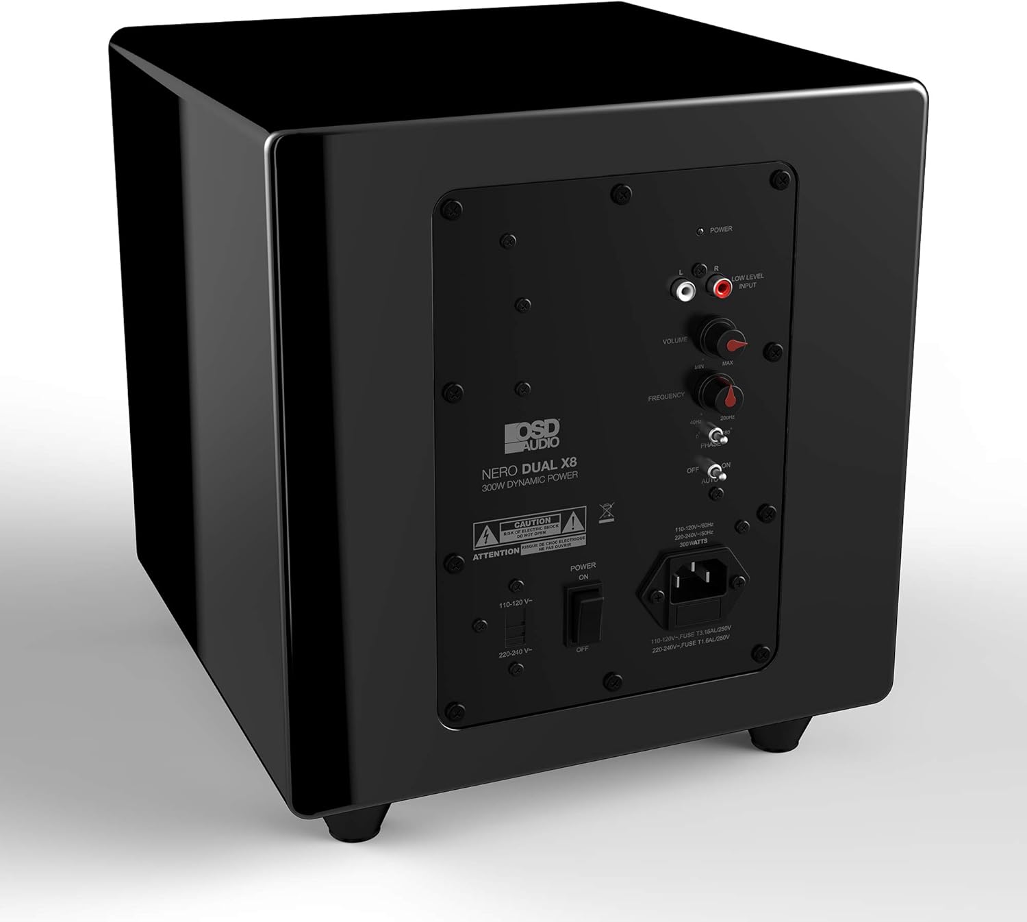 OSD Audio 400W Ported Cylinder Cabinetry Home Theater Subwoofer, Nero Tubebass-10