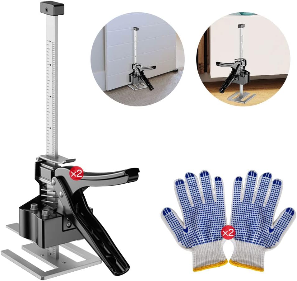 Aersileng Labor Saving Arm, 2 Pack Hand Jack Tool, Effort Elevator, Drywall Lift, Cabinet Jacks for Installing Cabinets Furniture Pack of 2