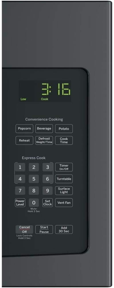 GE JNM3163DJBB 1.6 cu. ft. Over-the-Range Microwave, Black