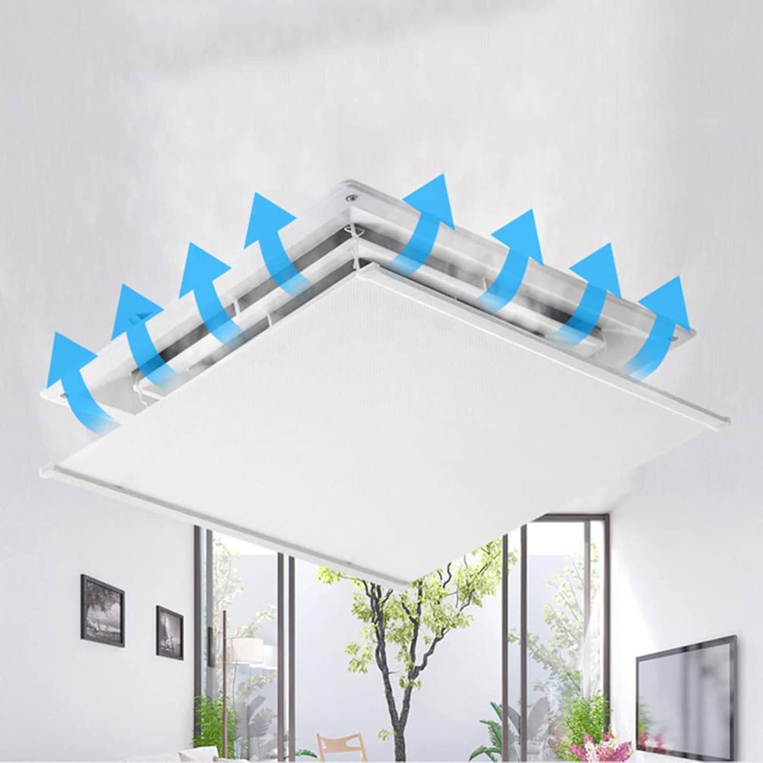 Adjustable Air Conditir Deflector, Air Central Vent Deflector Prevent The Cold Air from Blowing Straight, Easy Installation, Cl