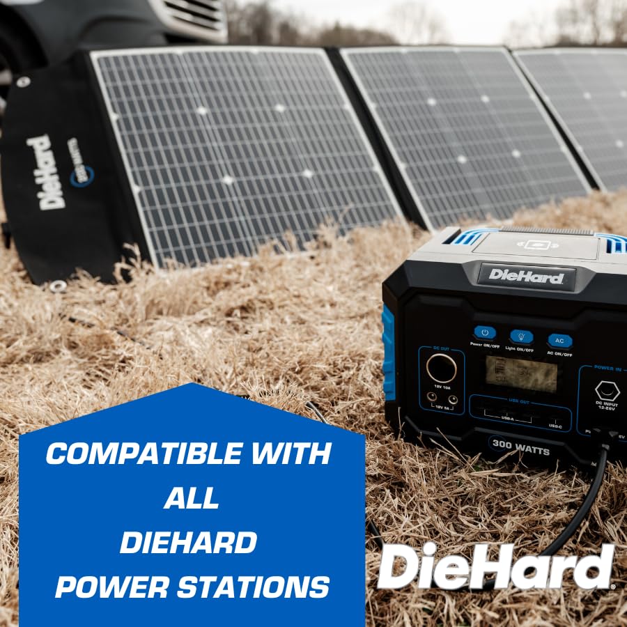 DieHard Portable Power Station 300-Watt (600-Watt Peak) - Quiet, Lightweight Solution for Home Backup, Weather Emergencies, Outdoor Recreation, Jobsite and more