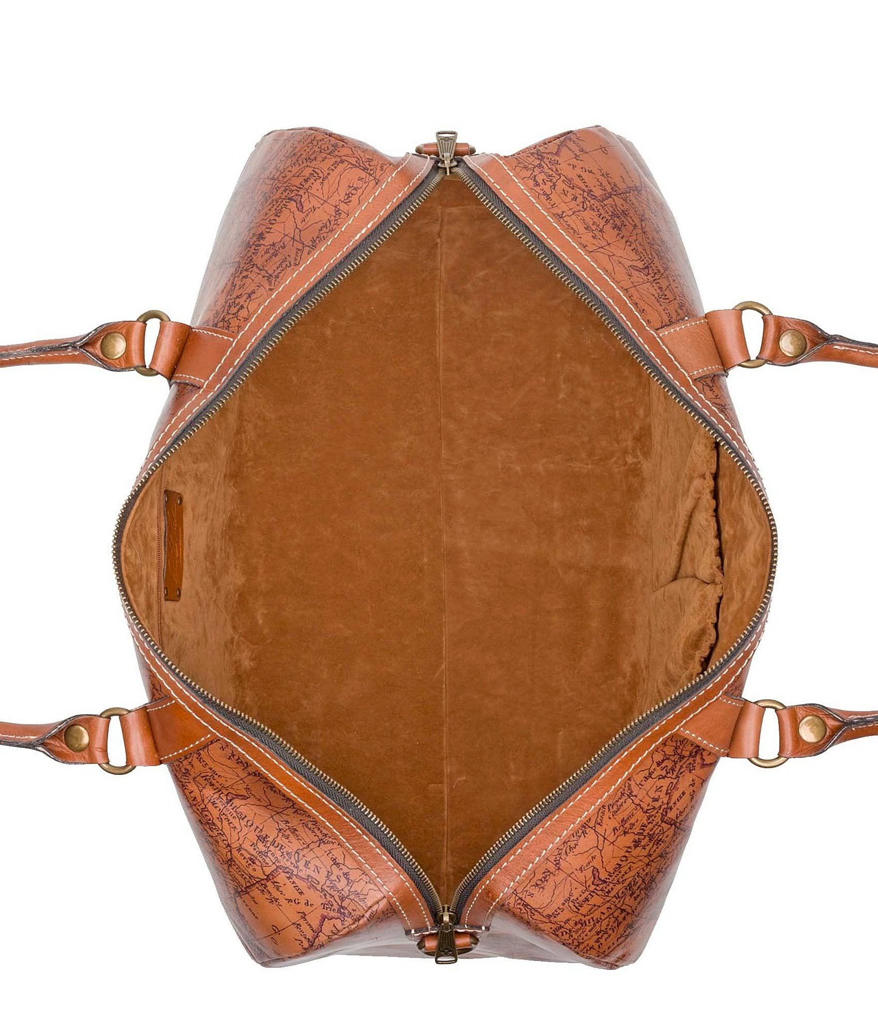 Patricia Nash Milano Leather Weekender - Map
