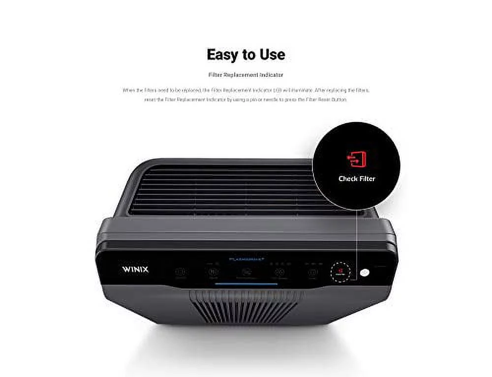 Winix 5300-2 Air Purifier With True Hepa, Plasmawave And Odor Reducing Carbon Filter,Gray