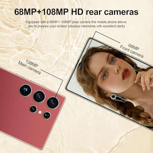I25 Ultra Unlocked Android Phone 6.99" AMOLED 7000mAh Long-Lasting | Snapdragon 8 Gen3 | 8GB RAM+256GB | 68MP+108MP Pro Camera | Face Unlock + Stylus | Android 14 System (Blue)