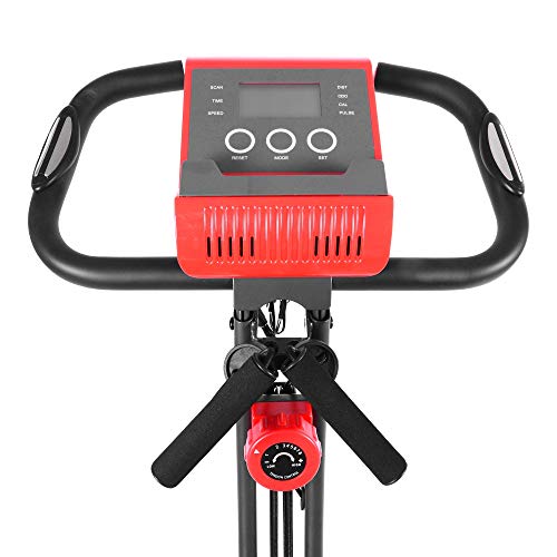 Echelon Flex Express Folding Exercise Bike: Magnetic, Foldable, Upright/Recumbent, Multi-Level Resistance, Arm Resistance Band, and LCD Display