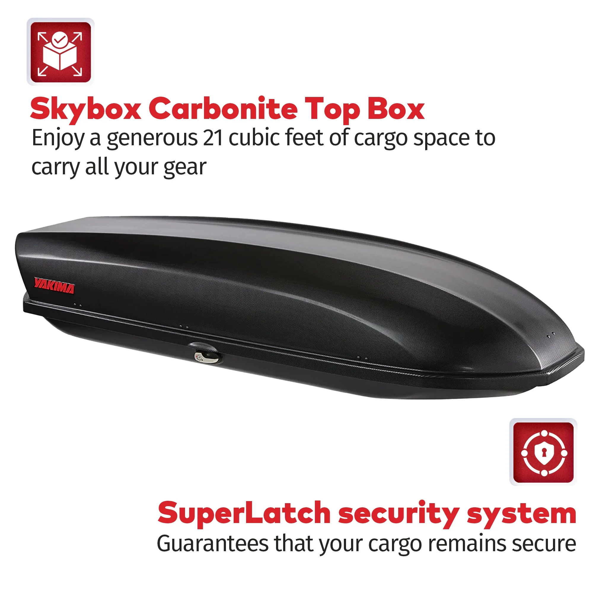 Yakima SkyBox 21 Carbonite Cargo Box