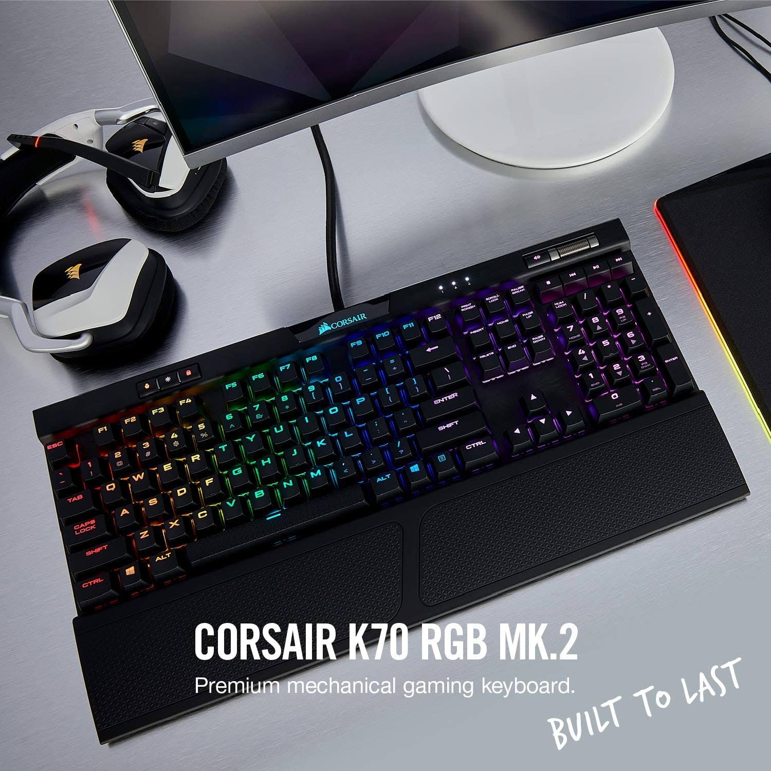 Corsair K70 RGB MK.2 Mechanical Gaming Keyboard Ch-9109011-na