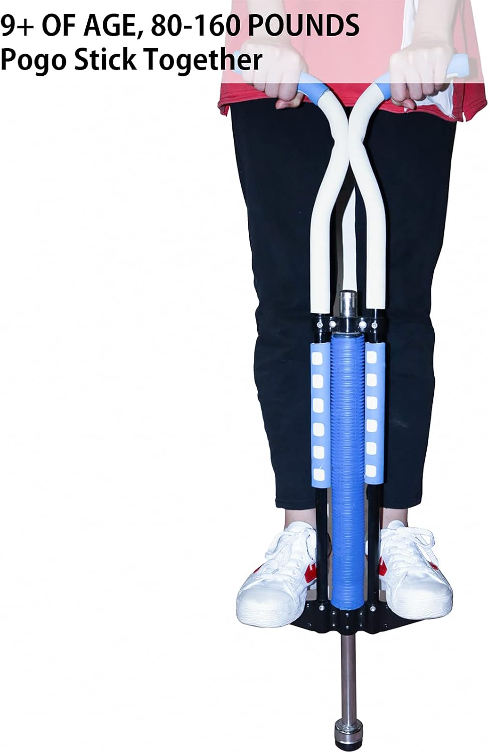 Willingfun Pogo Stick for Kids Age 7, 8, 9, 10 and Up, Pogo Stick Adult, 80 to 160 Lbs, Pro Master Pogo Stick - No Assembly Required Pack of 2