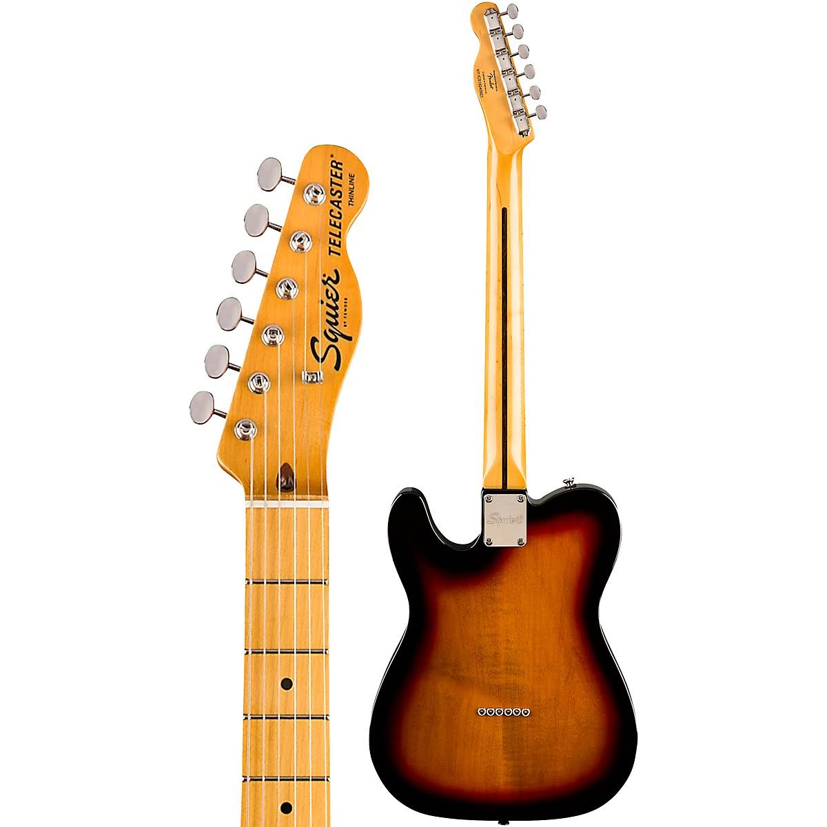 Squier Classic Vibe &70s Telecaster Thinline 3-Color Sunburst