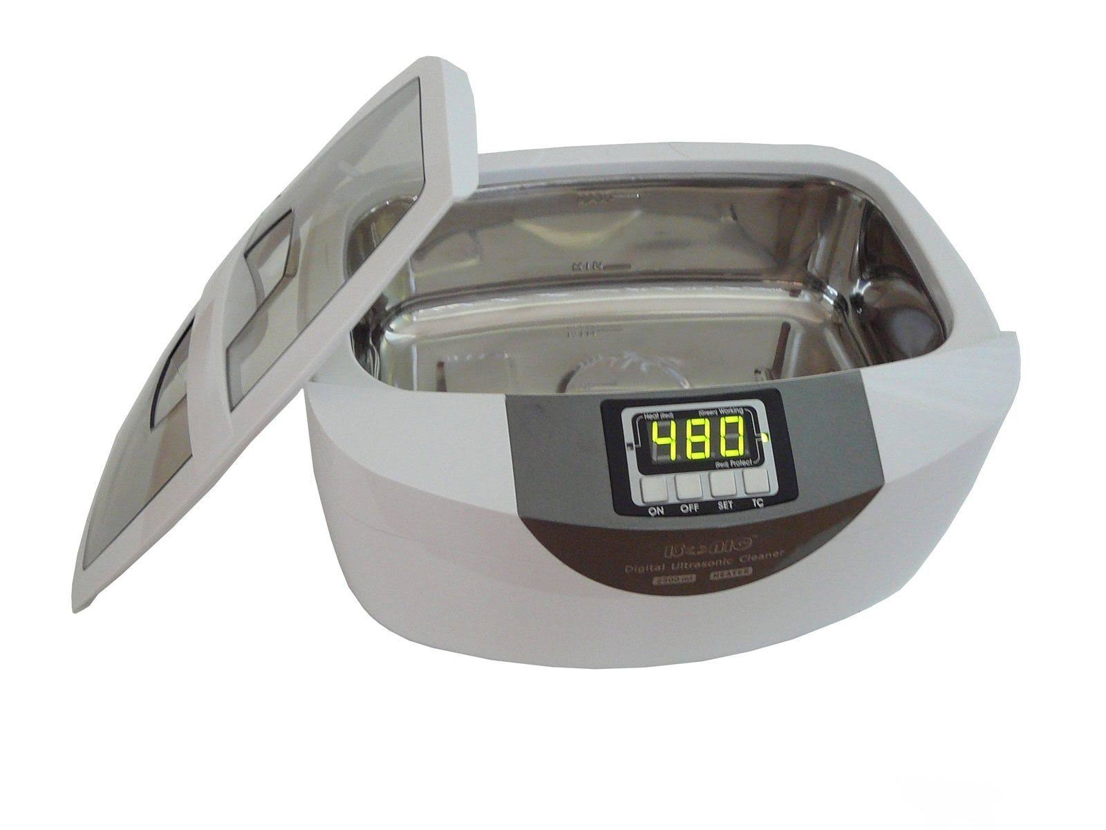Isonic P4820-WSB Commercial Ultrasonic Cleaner, 2.6Qt/2.5L, White Color, Stainless Steel