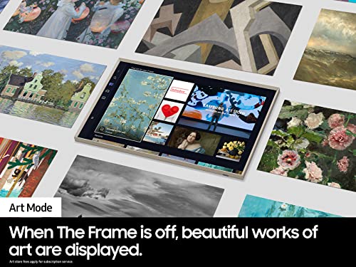 SAMSUNG The Frame Smart QLED TV with a Soundbar