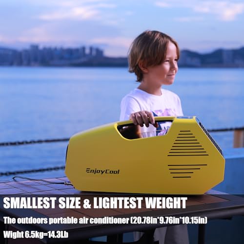Portable Air Conditioners Air Conditioner Portable Tent Air Conditioner Dehumidifier Portable Air Conditioner Camping 2380BTU Remote Control Portable AC for Truck Outdoor/RVs/Fishing or Pet